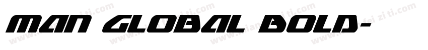 Man Global Bold字体转换